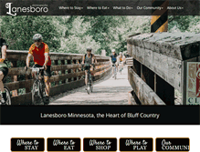 Tablet Screenshot of lanesboro.com